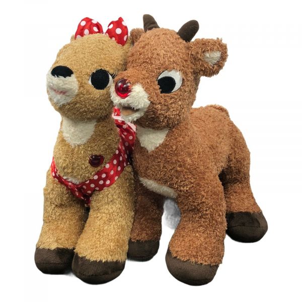 Rudolph The Red Nose Reindeer & Clarice Build A Bear Characters With ...
