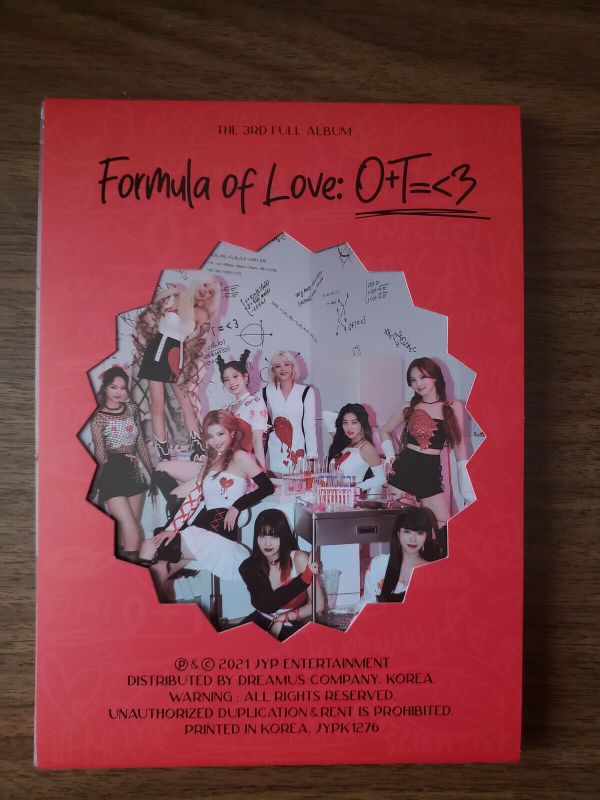 TWICE 3rd Full Album Formula Of Love O, T = 3 Official Photocards ...