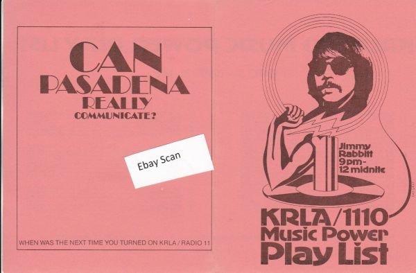KRLA Los Angeles Top 40 Radio Music Survey 10 - 10 - 69 Jimmy Rabbitt ...